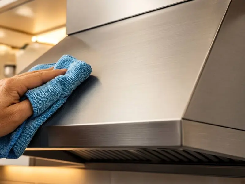 Stainless Range Hood Restoration
